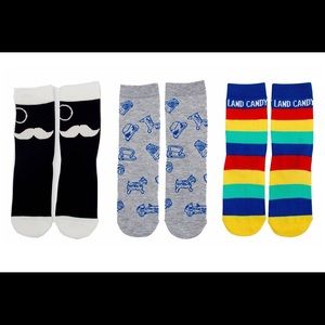 JUNK FOOD KIDS SOCKS MONOPOLY CANDYLAND M/L 3-10